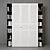 Stylish Wardrobe with Doors 3D model small image 1