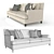 Bernhardt Addison Sofa: Timeless Elegance for Your Living Space 3D model small image 2