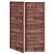 Elegant Wooden Flush Doors 3D model small image 1