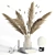 Natural Pampas Grass Bouquet 3D model small image 1