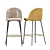 Sleek Modern Bar Stool 3D model small image 2