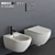 Cielo Enjoy Wall-Hung WC: Stylish & Functional 3D model small image 1