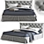 Fanker 160x200 cm Bed Set 3D model small image 1