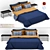 Scandinavian Style Modern Bed 3D model small image 1