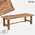 LoftDesign 60209 Wooden Table 3D model small image 1