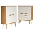 Sleek Curve Highboard: Functional Design for Stylish Storage 3D model small image 1