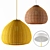 Ratan Yellow Pendant Lamp 3D model small image 1