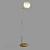 Modern IC Gold Pendant Light 3D model small image 1