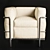 Modern Armchair Lc2-Poltrona by Le Corbusier 3D model small image 3