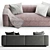 Elegant Flexform Grandemare Sofa 3D model small image 2