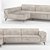 Modern Comfort: Gamma Design's Edwin Sofa 3D model small image 1