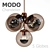 Elegant Modo Chandelier: 5 Globes 3D model small image 1