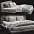 Elegant TULISS Bed: Modern & Stylish 3D model small image 2