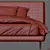 Elegant TULISS Bed: Modern & Stylish 3D model small image 3