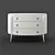 RIMINI Beige Lacquered Chest 3D model small image 3