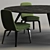 Modern Minotti Evans Table and York Chair Set 3D model small image 3