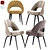Modern Saarinen Wood-Legged Side Chair 3D model small image 1