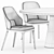 DOA Frag, Leaf Neutra: Stylish Table and Chair Set 3D model small image 3