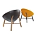 Contemporary Leather Armchair: Cizeta L'Abbate Cocoon 3D model small image 2