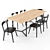 Expandable Endoume Table & Chair 3D model small image 3
