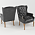 Timeless Elegance: Classic Armchair 3D model small image 2