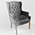 Timeless Elegance: Classic Armchair 3D model small image 3