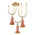 Gleaming Brass Chandelier 3D model small image 3