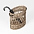 Rattan Oval Umbrella Holder 3D model small image 4