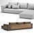 Custom Leather Sofa: Luxurious Design 3D model small image 3