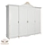 Lorenzo" 3m Removable Crown Solid Ash Wardrobe 3D model small image 1