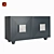 Elegant Marble-handled Dresser 3D model small image 1