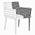 Elegant Veneto Carver Dining Chair 3D model small image 3