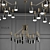 Elegant Ella Suspension Chandelier 3D model small image 1