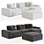 Eichholtz Mondial Lounge: Modular Luxury Sofa 3D model small image 1