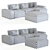 Eichholtz Mondial Lounge: Modular Luxury Sofa 3D model small image 3