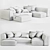 Elegant Daria Sofa: High-Quality, TurboSmooth 3D model small image 3