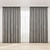 Elegant Polys Curtains Set 3D model small image 1