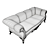 Modern Caprise Sofa with Texture & Vray Render - Designer Furniture 3D model small image 3