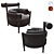 Elegant Espasso Vivi Armchair 3D model small image 2