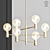 Golden Helix Chandelier Sparkles 3D model small image 1