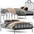 Elegant Sagstua Bed: Classic & Chic 3D model small image 1