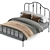 Elegant Sagstua Bed: Classic & Chic 3D model small image 2