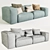 NeoWall: A Stylish and Versatile Living Divani 3D model small image 2