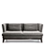 Luxurious Caracalla Sofa: Unparalleled Comfort & Style 3D model small image 2