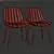 Elegant Upholstered Dining Chair 3D model small image 3