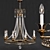 Elegant Louis Chandelier 3D model small image 1