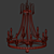 Elegant Louis Chandelier 3D model small image 2