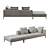 Modern Michel Effe Sofa: High-Quality 3D Model 3D model small image 2