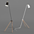 Sleek Giraffe Floor Lamp 3D model small image 1