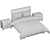 Royal Rest Queen Bed 3D model small image 2